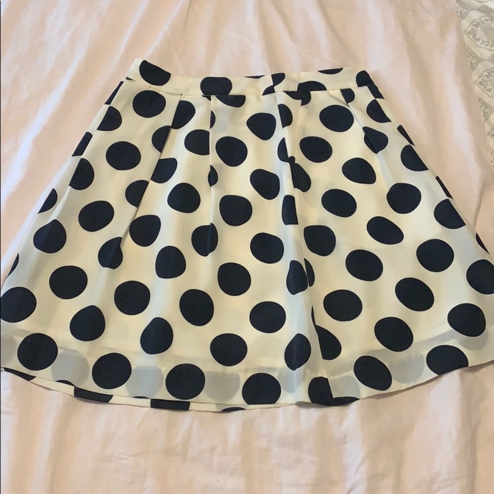 J Crew Factory polka dot skirt